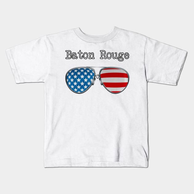 AMERICA PILOT GLASSES BATON ROUGE Kids T-Shirt by SAMELVES